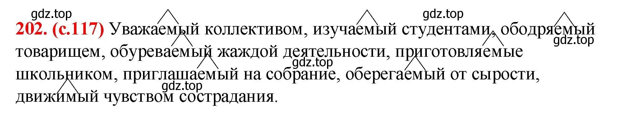 Решение 2. номер 202 (страница 117) гдз по русскому языку 7 класс Ладыженская, Баранов, учебник 1 часть