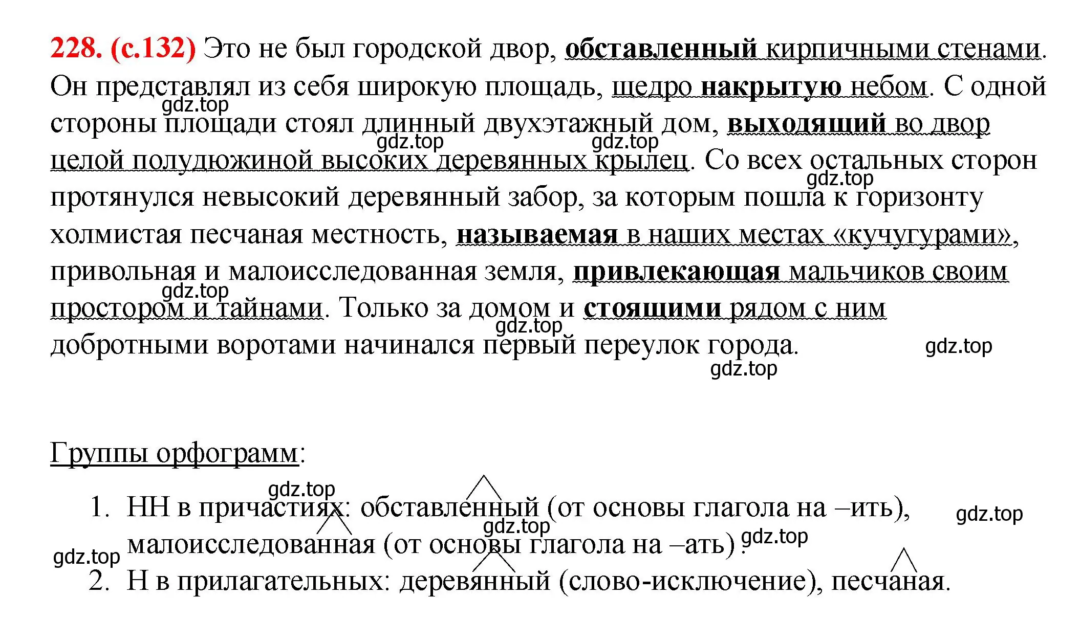 Решение 2. номер 228 (страница 132) гдз по русскому языку 7 класс Ладыженская, Баранов, учебник 1 часть