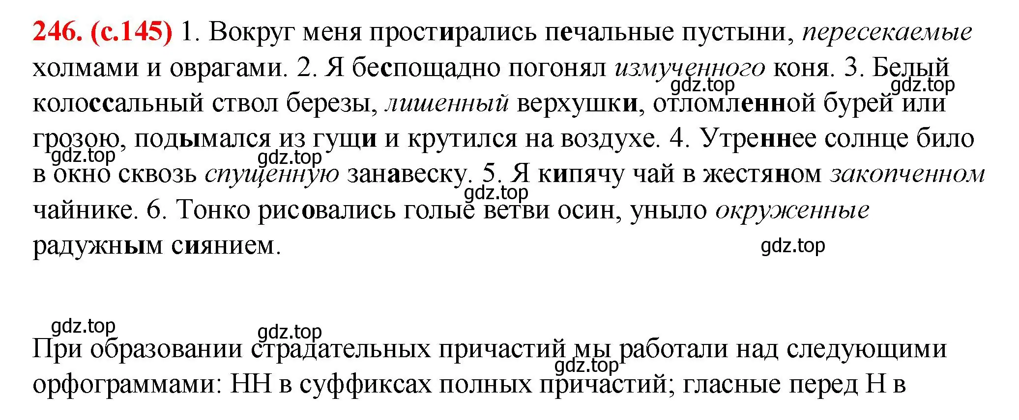 Решение 2. номер 246 (страница 145) гдз по русскому языку 7 класс Ладыженская, Баранов, учебник 1 часть