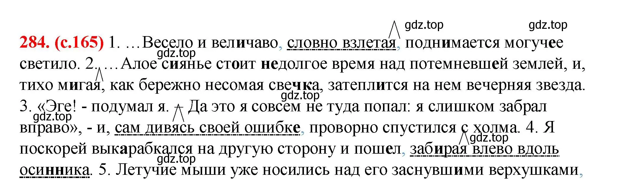 Решение 2. номер 284 (страница 165) гдз по русскому языку 7 класс Ладыженская, Баранов, учебник 1 часть