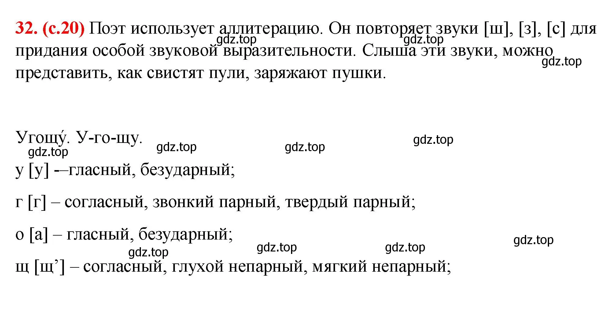 Решение 2. номер 32 (страница 20) гдз по русскому языку 7 класс Ладыженская, Баранов, учебник 1 часть