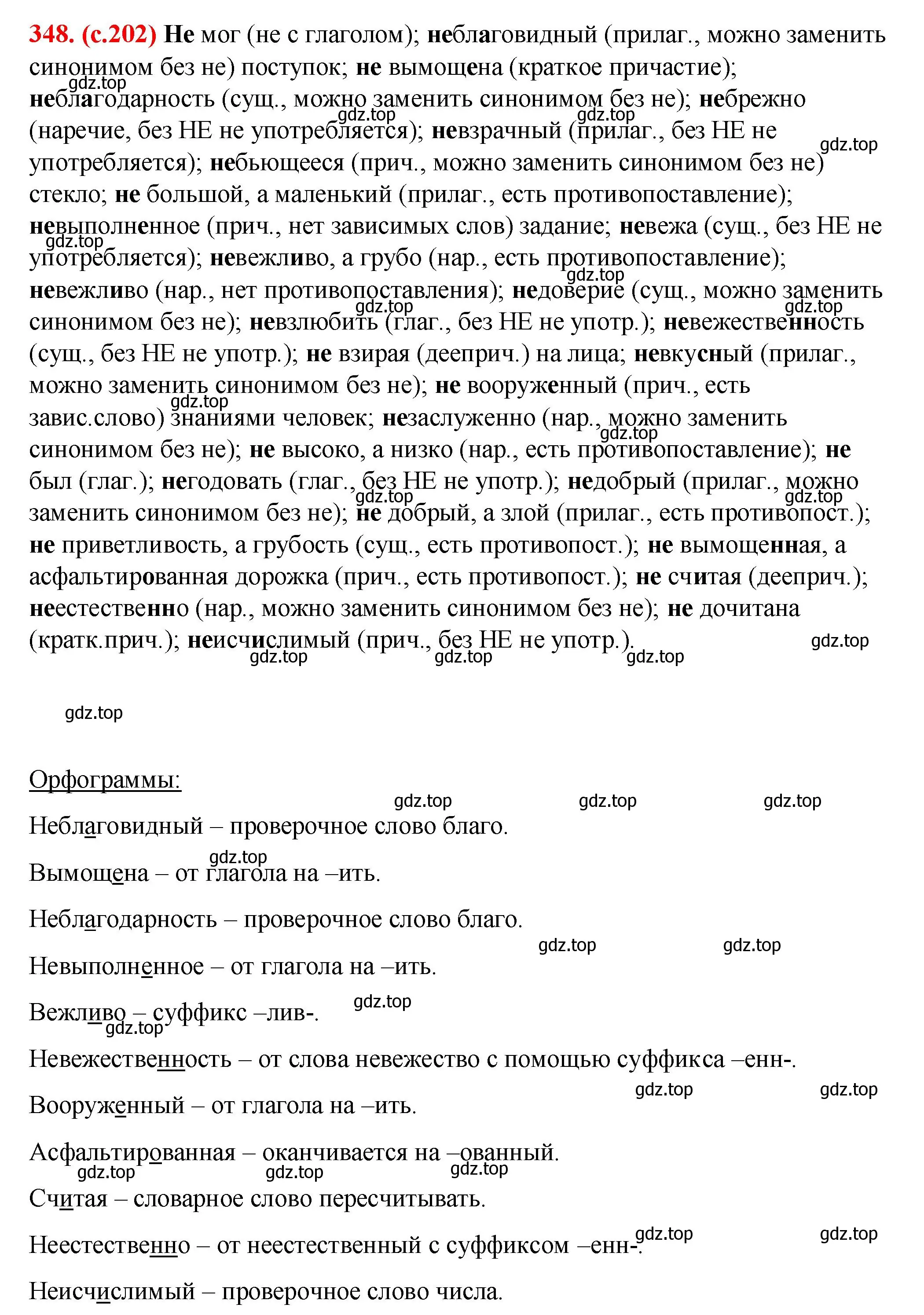 Решение 2. номер 348 (страница 202) гдз по русскому языку 7 класс Ладыженская, Баранов, учебник 1 часть