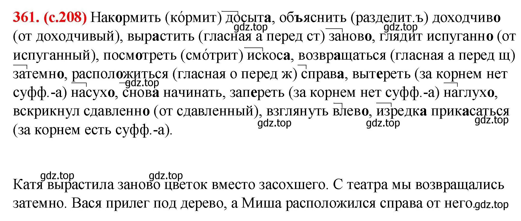 Решение 2. номер 361 (страница 208) гдз по русскому языку 7 класс Ладыженская, Баранов, учебник 1 часть