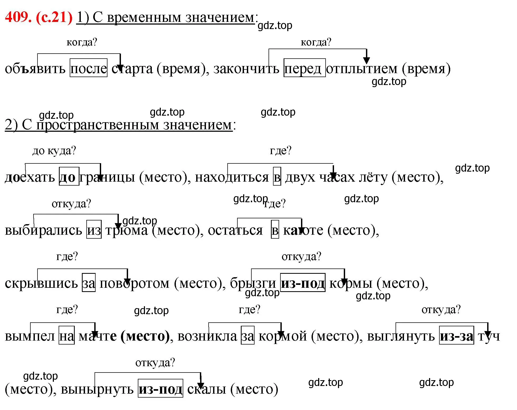 Решение 2. номер 409 (страница 21) гдз по русскому языку 7 класс Ладыженская, Баранов, учебник 2 часть