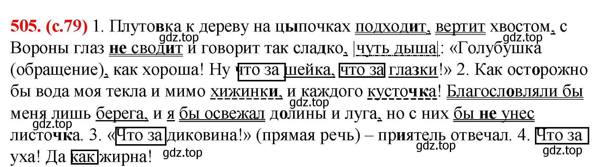 Решение 2. номер 505 (страница 79) гдз по русскому языку 7 класс Ладыженская, Баранов, учебник 2 часть