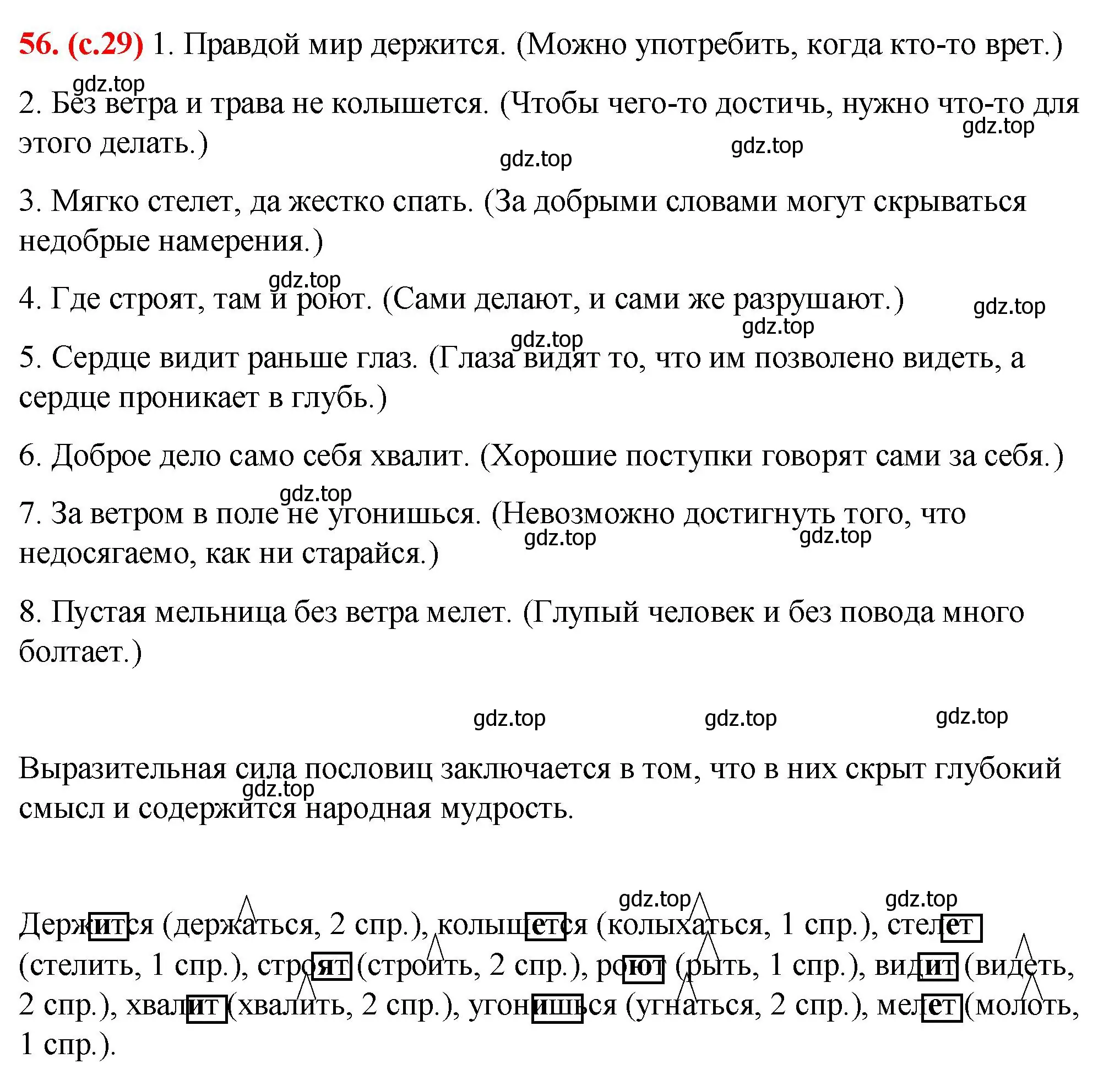 Решение 2. номер 56 (страница 29) гдз по русскому языку 7 класс Ладыженская, Баранов, учебник 1 часть