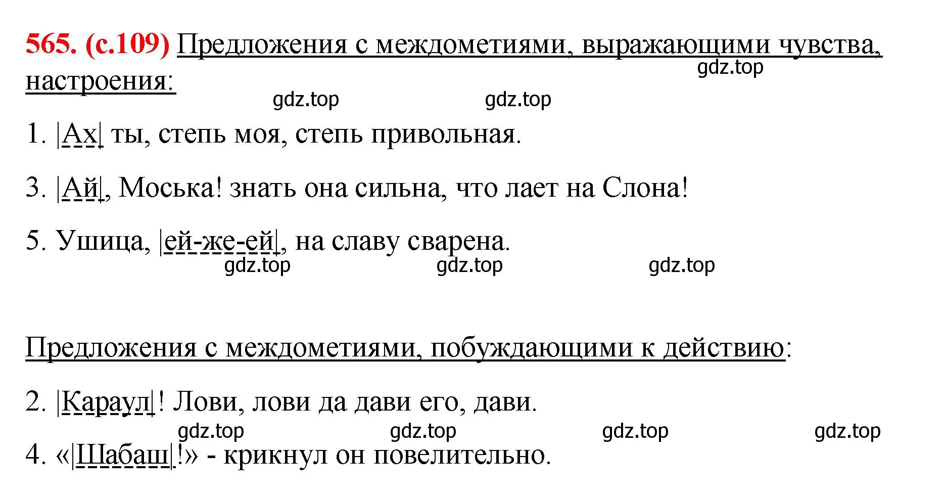 Решение 2. номер 565 (страница 109) гдз по русскому языку 7 класс Ладыженская, Баранов, учебник 2 часть