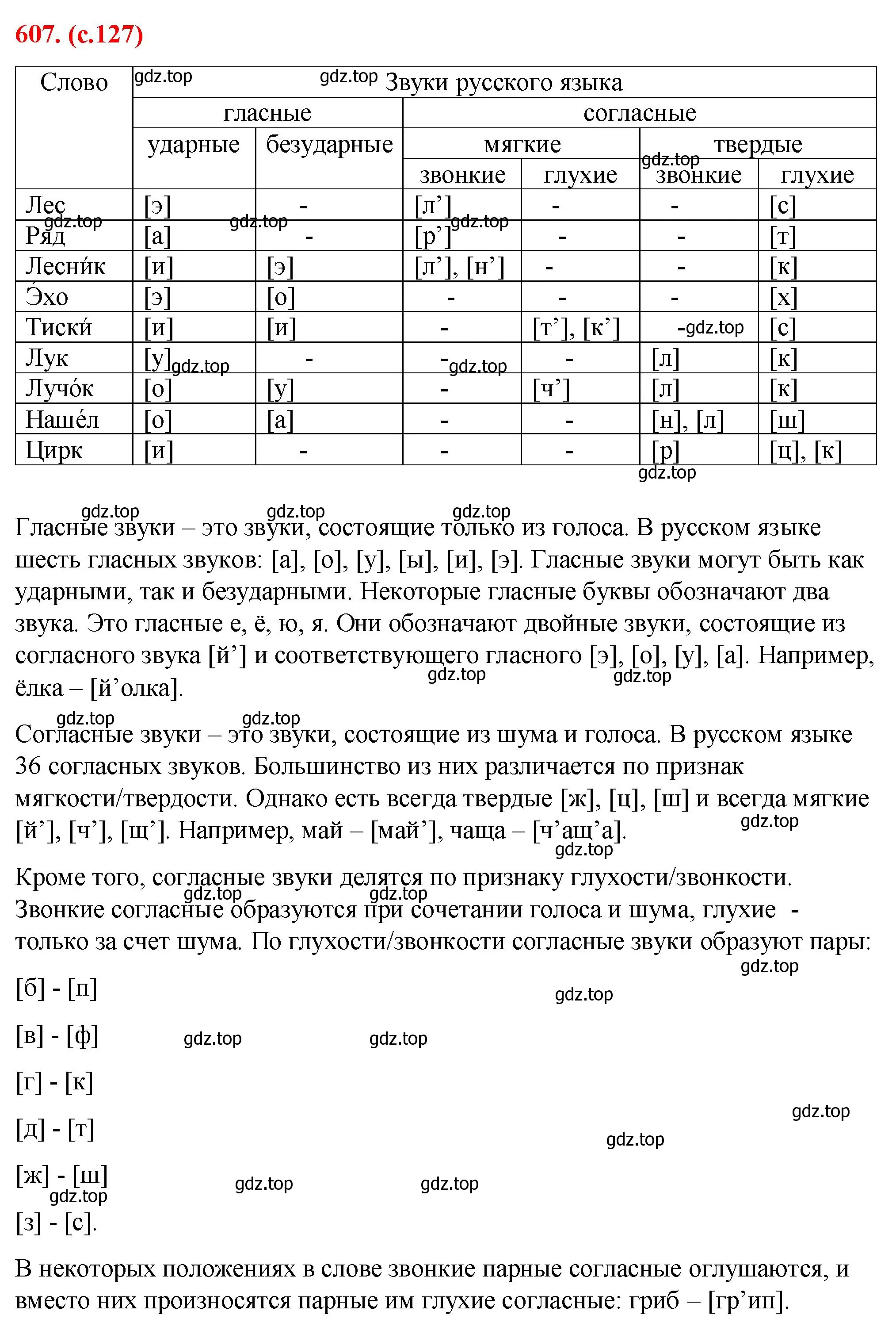 Решение 2. номер 607 (страница 127) гдз по русскому языку 7 класс Ладыженская, Баранов, учебник 2 часть