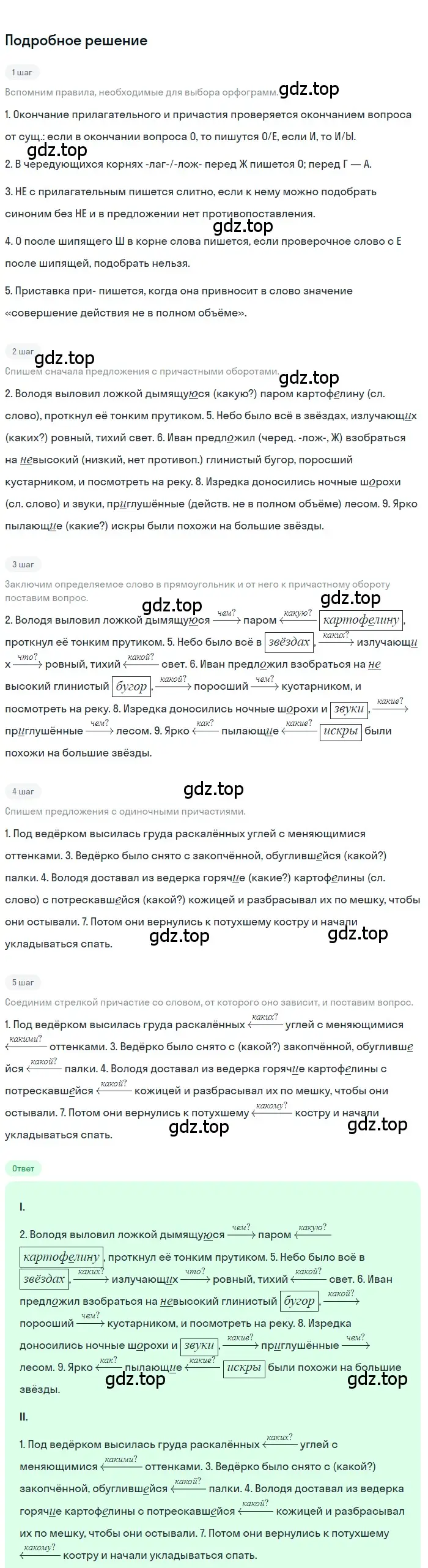 Решение 3. номер 170 (страница 96) гдз по русскому языку 7 класс Ладыженская, Баранов, учебник 1 часть