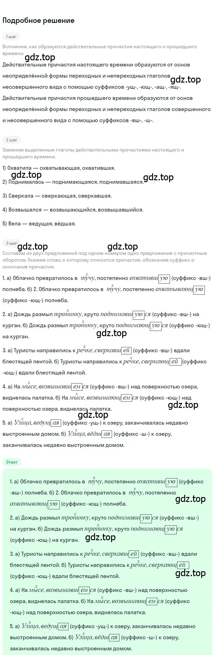 Решение 3. номер 197 (страница 114) гдз по русскому языку 7 класс Ладыженская, Баранов, учебник 1 часть