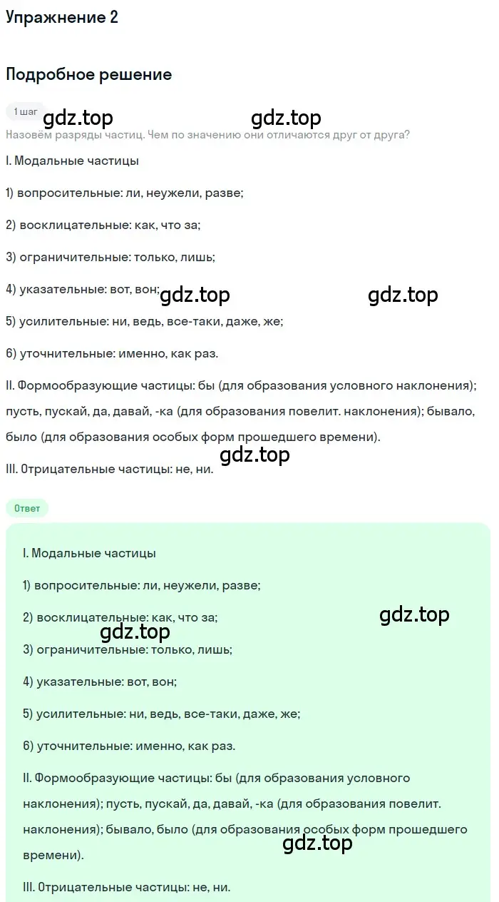 Решение 3. номер 2 (страница 102) гдз по русскому языку 7 класс Ладыженская, Баранов, учебник 2 часть