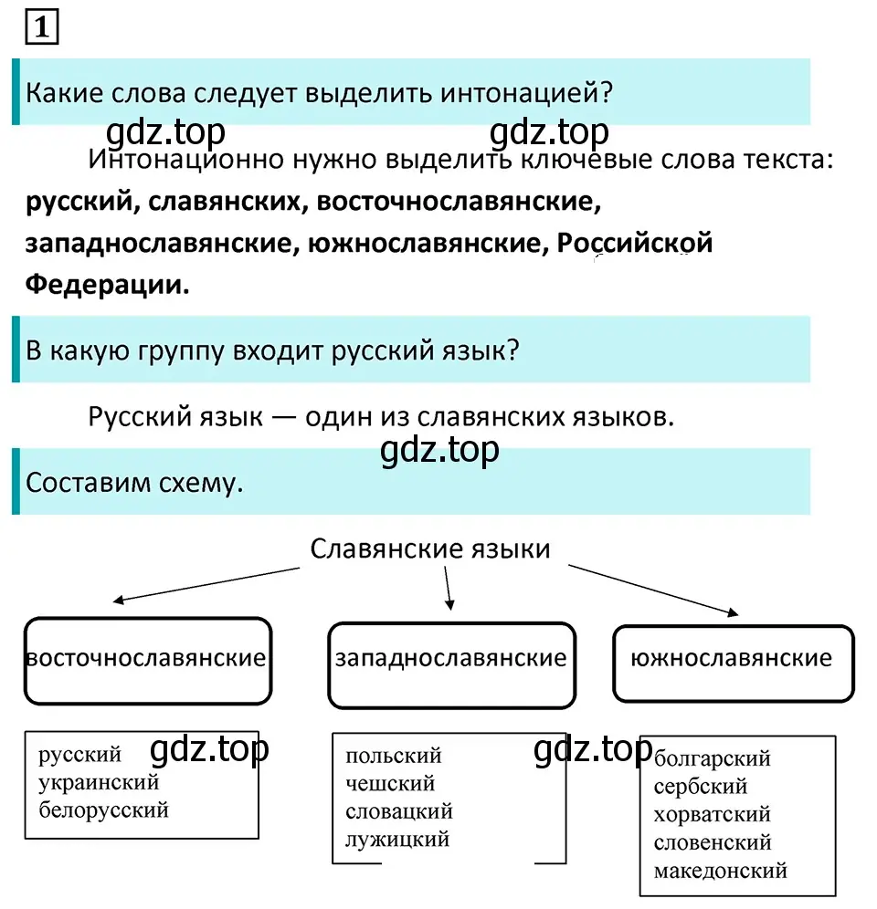 Решение 5. номер 1 (страница 4) гдз по русскому языку 7 класс Ладыженская, Баранов, учебник 1 часть