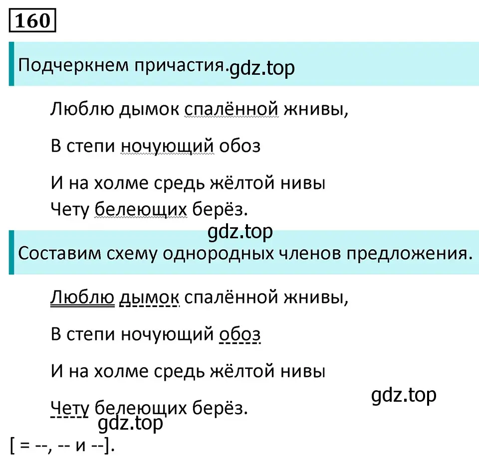 Решение 5. номер 160 (страница 91) гдз по русскому языку 7 класс Ладыженская, Баранов, учебник 1 часть