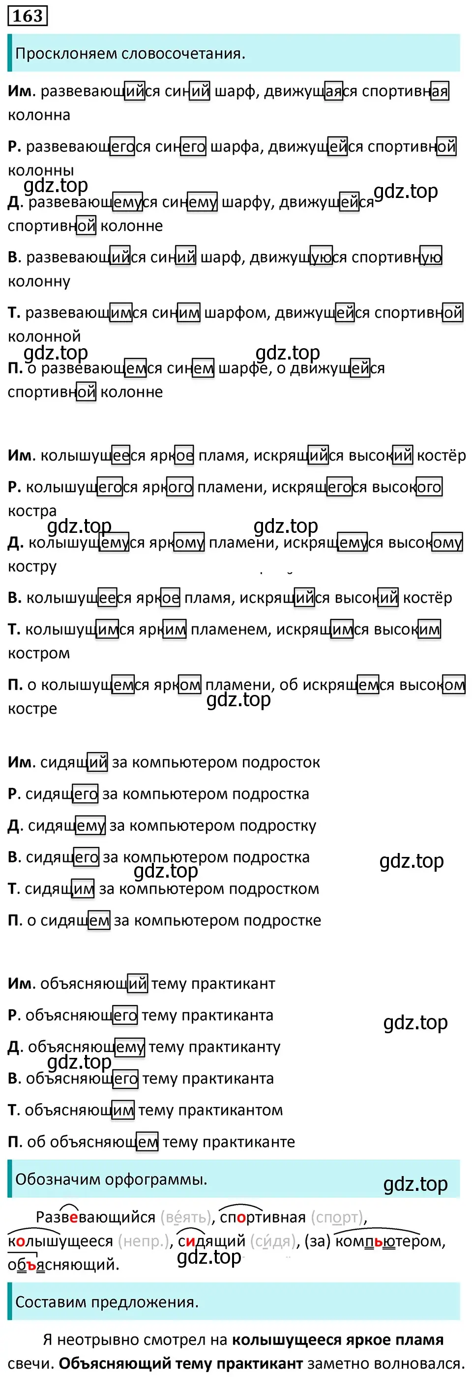 Решение 5. номер 163 (страница 93) гдз по русскому языку 7 класс Ладыженская, Баранов, учебник 1 часть