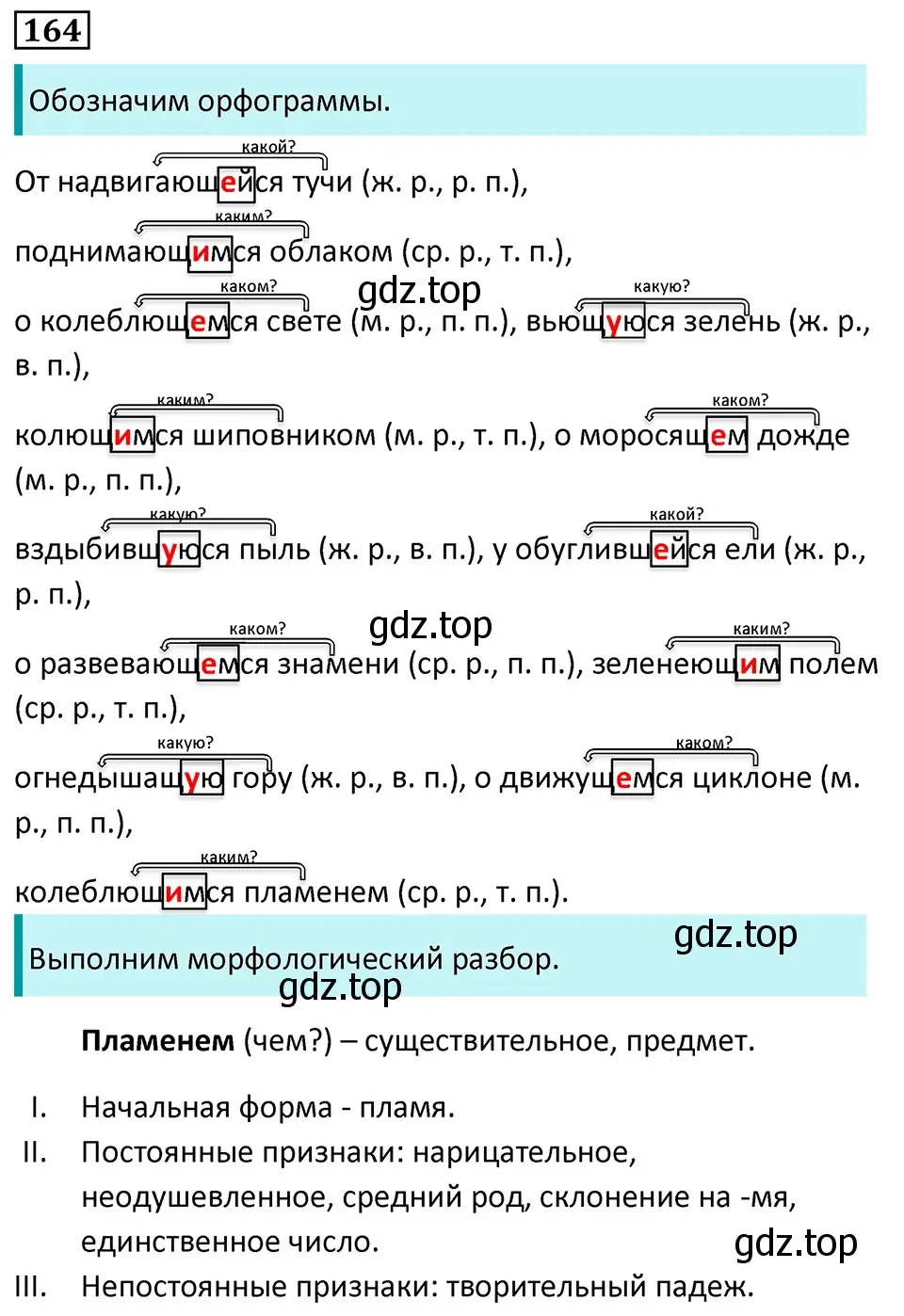 Решение 5. номер 164 (страница 93) гдз по русскому языку 7 класс Ладыженская, Баранов, учебник 1 часть