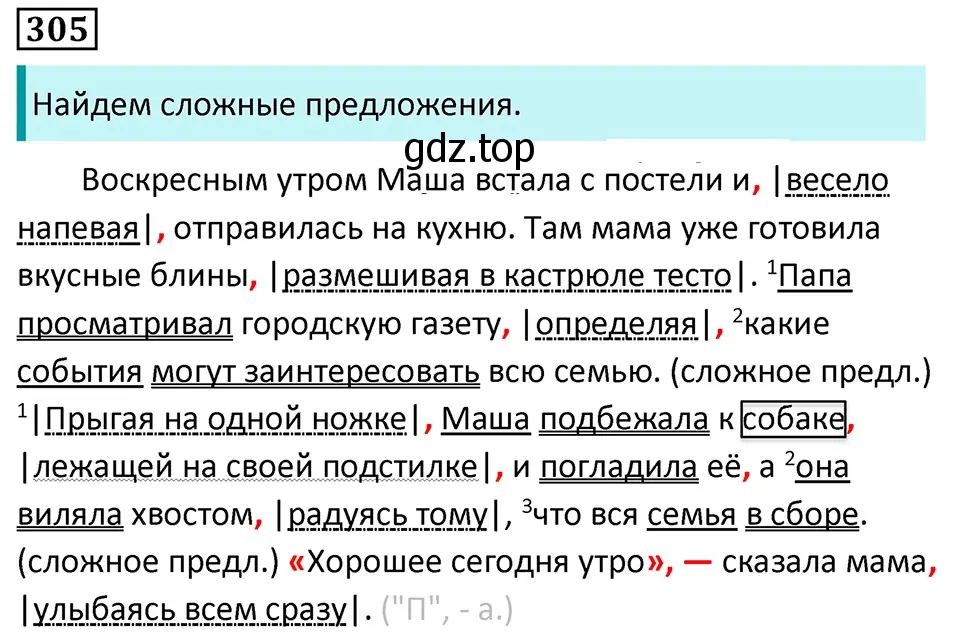 Решение 5. номер 305 (страница 178) гдз по русскому языку 7 класс Ладыженская, Баранов, учебник 1 часть