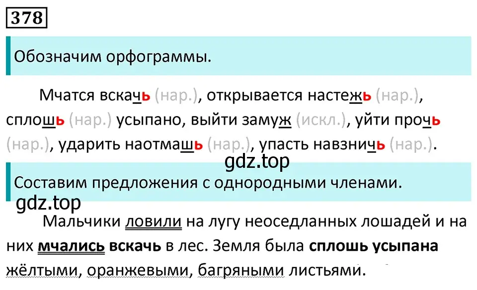 Решение 5. номер 378 (страница 215) гдз по русскому языку 7 класс Ладыженская, Баранов, учебник 1 часть