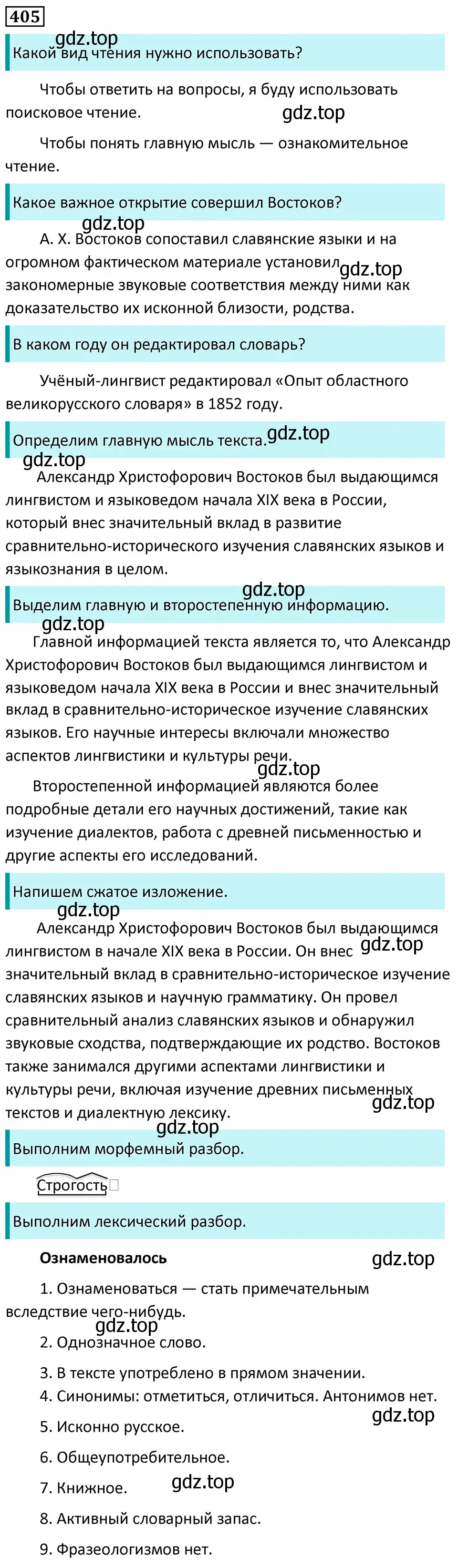 Решение 5. номер 405 (страница 16) гдз по русскому языку 7 класс Ладыженская, Баранов, учебник 2 часть