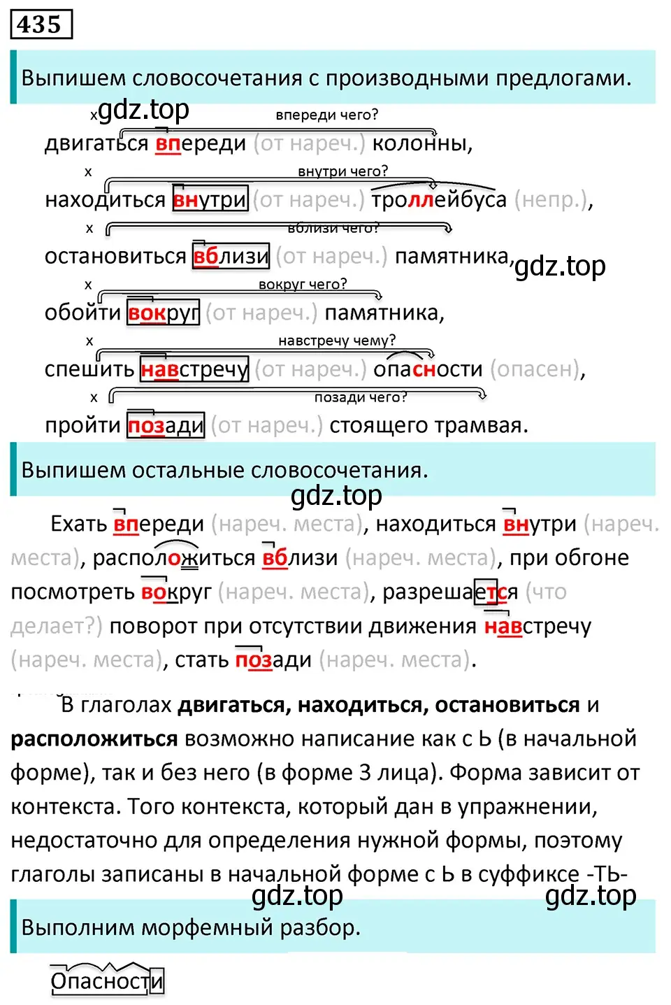 Решение 5. номер 435 (страница 37) гдз по русскому языку 7 класс Ладыженская, Баранов, учебник 2 часть