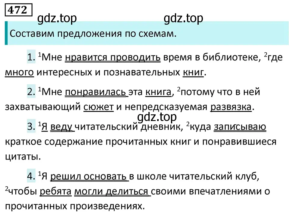 Решение 5. номер 472 (страница 59) гдз по русскому языку 7 класс Ладыженская, Баранов, учебник 2 часть