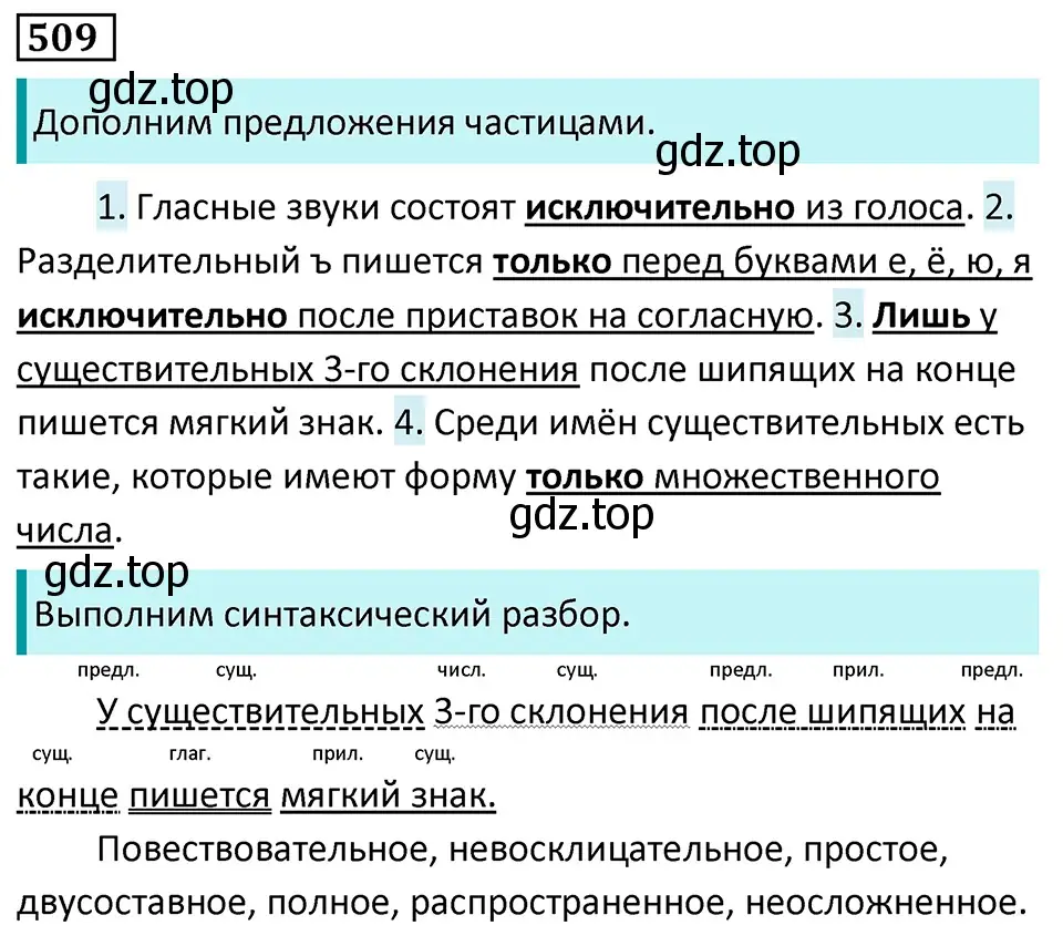 Решение 5. номер 509 (страница 81) гдз по русскому языку 7 класс Ладыженская, Баранов, учебник 2 часть