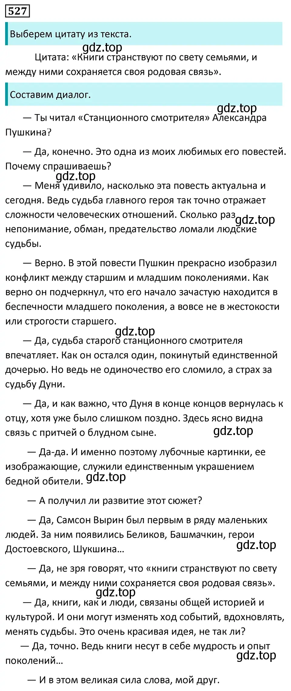 Решение 5. номер 527 (страница 91) гдз по русскому языку 7 класс Ладыженская, Баранов, учебник 2 часть