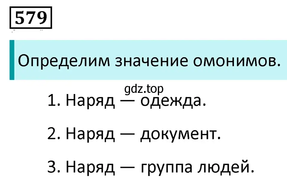 Решение 5. номер 579 (страница 116) гдз по русскому языку 7 класс Ладыженская, Баранов, учебник 2 часть