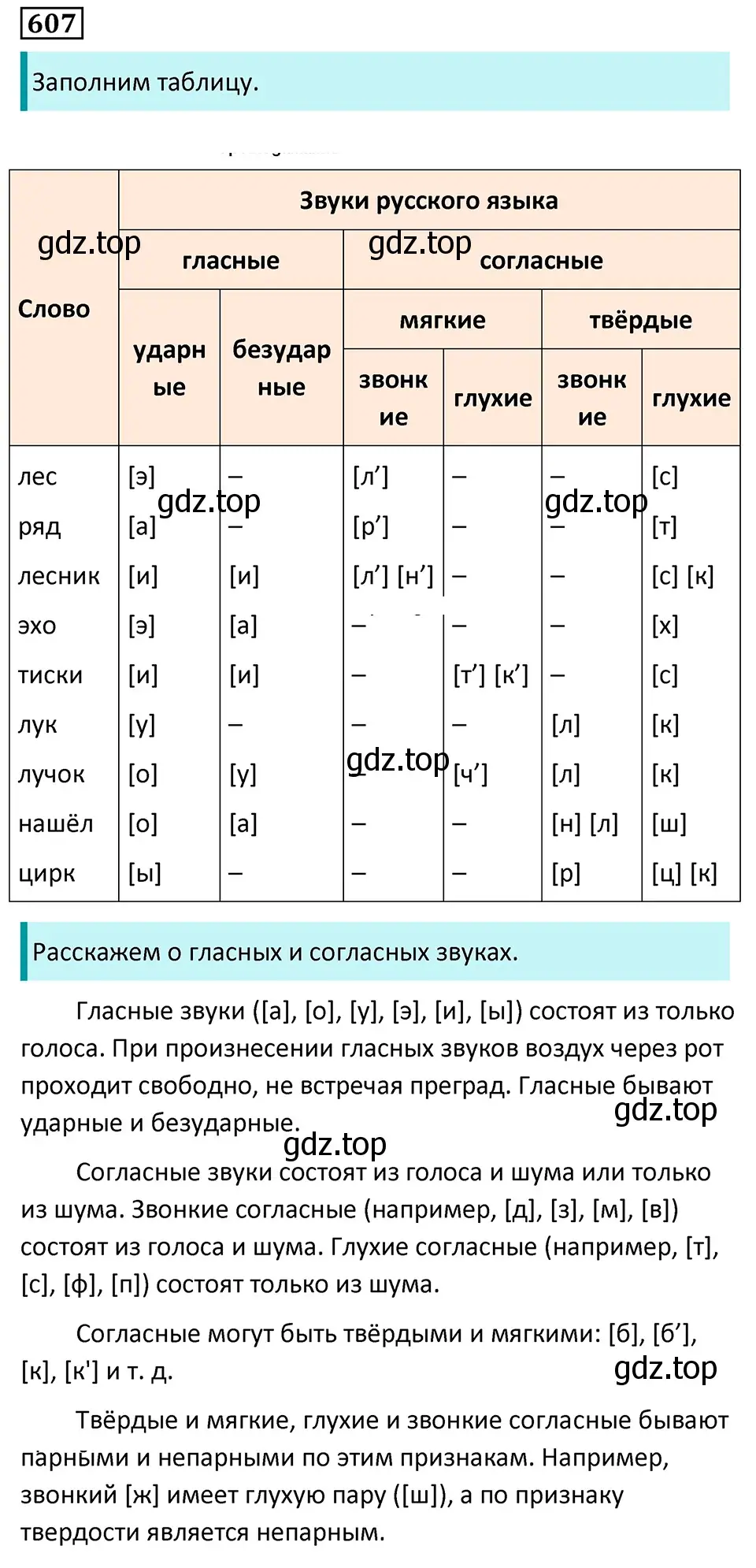 Решение 5. номер 607 (страница 127) гдз по русскому языку 7 класс Ладыженская, Баранов, учебник 2 часть