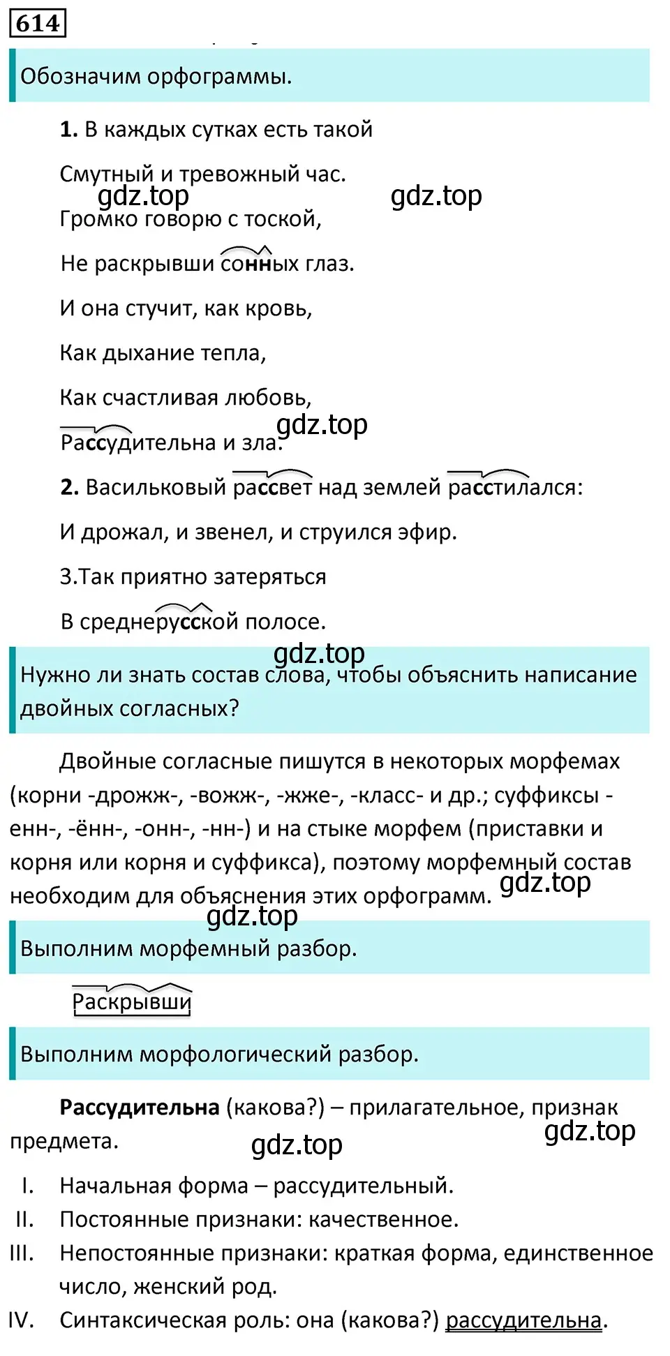 Решение 5. номер 614 (страница 131) гдз по русскому языку 7 класс Ладыженская, Баранов, учебник 2 часть