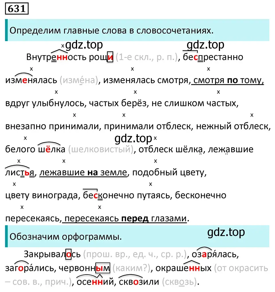 Решение 5. номер 631 (страница 142) гдз по русскому языку 7 класс Ладыженская, Баранов, учебник 2 часть