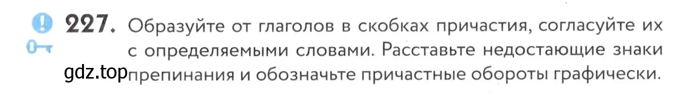 Условие номер 227 (страница 84) гдз по русскому языку 7 класс Пименова, Еремеева, учебник