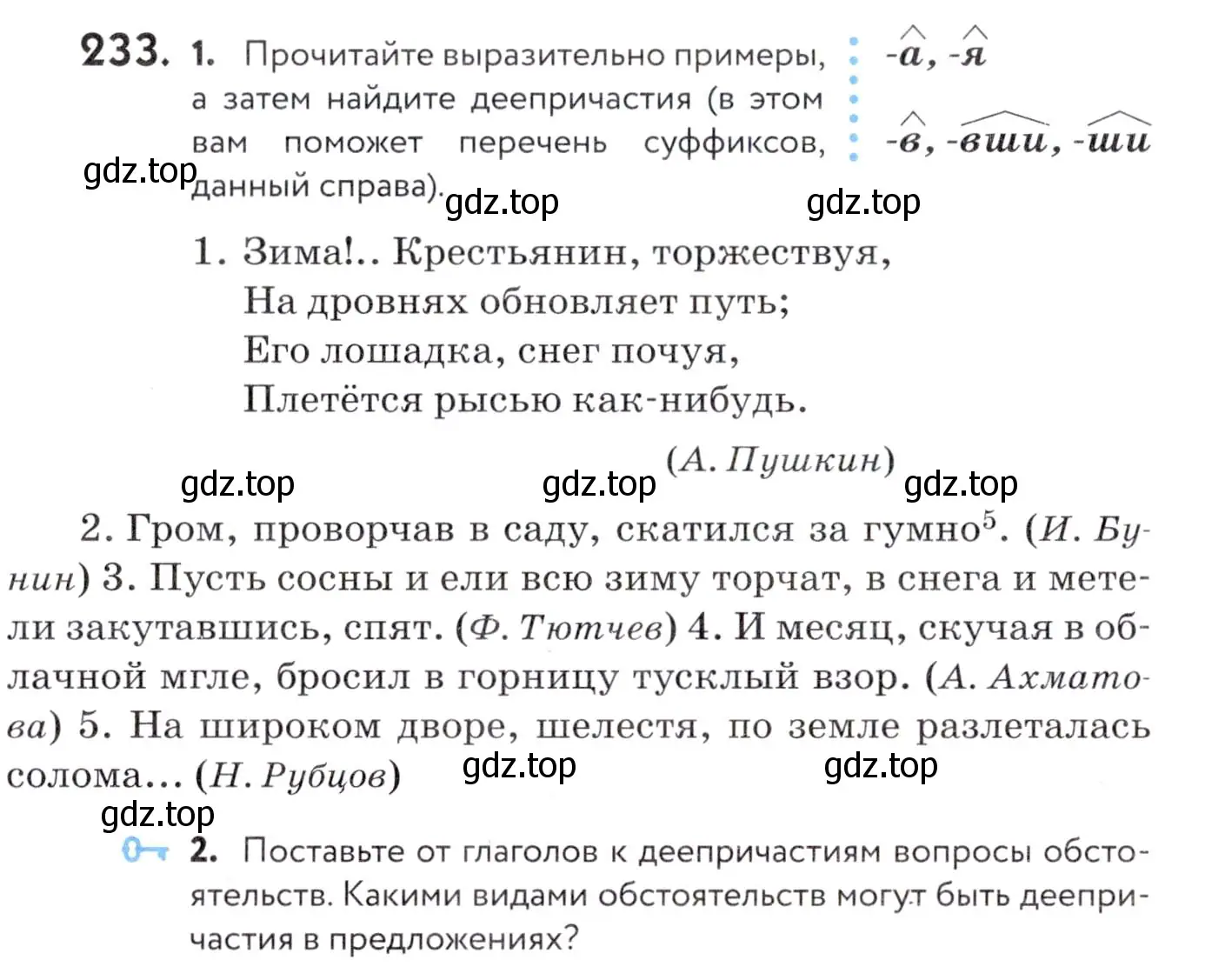Условие номер 233 (страница 89) гдз по русскому языку 7 класс Пименова, Еремеева, учебник