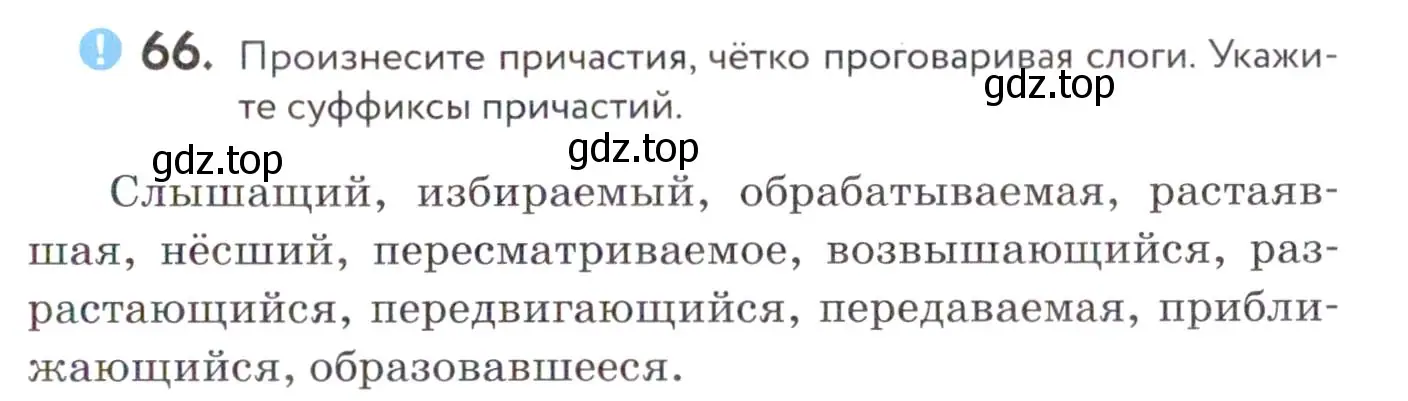 Условие номер 66 (страница 29) гдз по русскому языку 7 класс Пименова, Еремеева, учебник