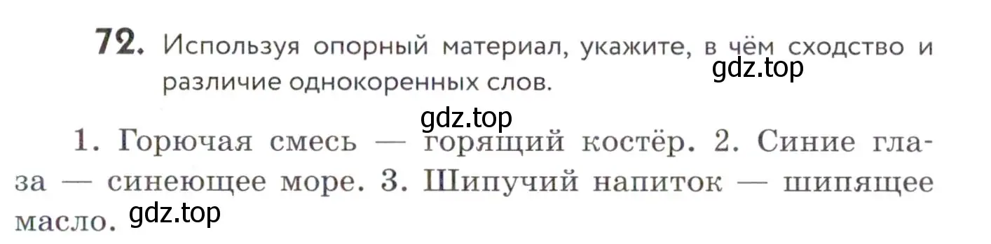 Условие номер 72 (страница 31) гдз по русскому языку 7 класс Пименова, Еремеева, учебник