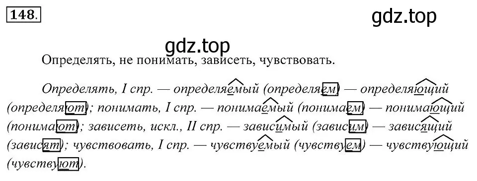 Решение 2. номер 148 (страница 59) гдз по русскому языку 7 класс Пименова, Еремеева, учебник