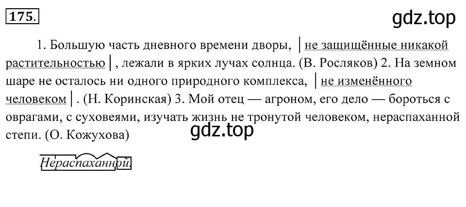 Решение 2. номер 175 (страница 68) гдз по русскому языку 7 класс Пименова, Еремеева, учебник