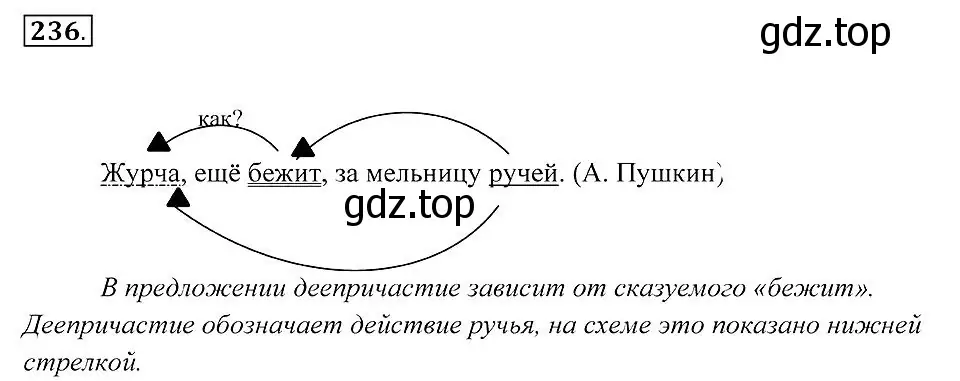 Решение 2. номер 236 (страница 90) гдз по русскому языку 7 класс Пименова, Еремеева, учебник