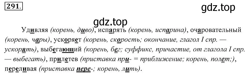 Решение 2. номер 291 (страница 109) гдз по русскому языку 7 класс Пименова, Еремеева, учебник