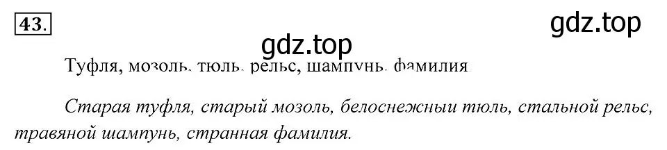 Решение 2. номер 43 (страница 20) гдз по русскому языку 7 класс Пименова, Еремеева, учебник