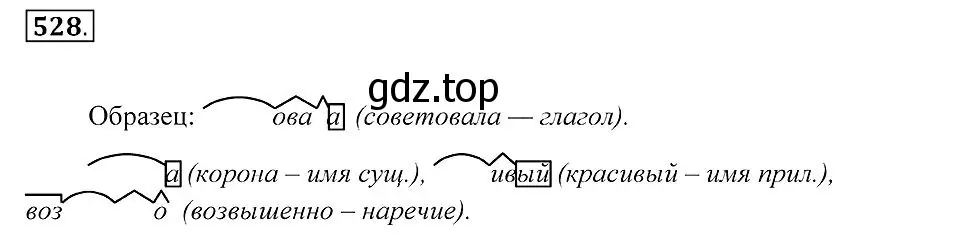 Решение 2. номер 528 (страница 201) гдз по русскому языку 7 класс Пименова, Еремеева, учебник