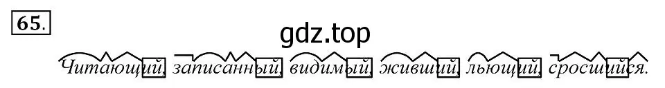 Решение 2. номер 65 (страница 28) гдз по русскому языку 7 класс Пименова, Еремеева, учебник