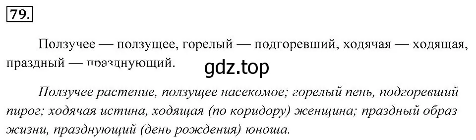 Решение 2. номер 79 (страница 33) гдз по русскому языку 7 класс Пименова, Еремеева, учебник