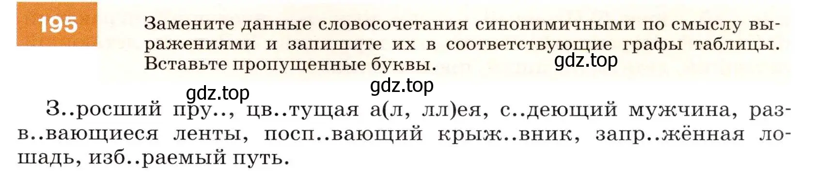 Условие номер 195 (страница 71) гдз по русскому языку 7 класс Разумовская, Львова, учебник