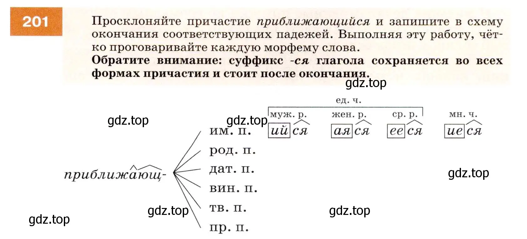 Условие номер 201 (страница 73) гдз по русскому языку 7 класс Разумовская, Львова, учебник