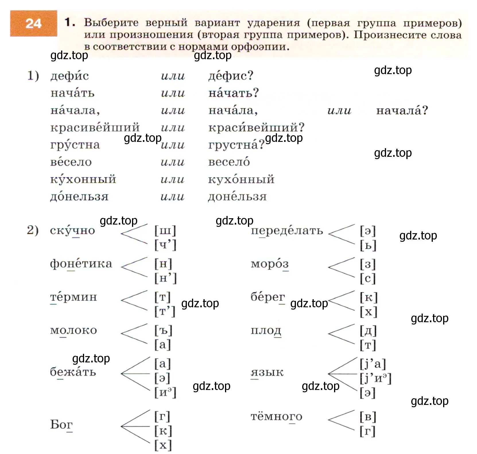 Условие номер 24 (страница 14) гдз по русскому языку 7 класс Разумовская, Львова, учебник