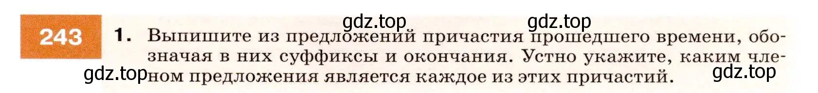 Условие номер 243 (страница 89) гдз по русскому языку 7 класс Разумовская, Львова, учебник