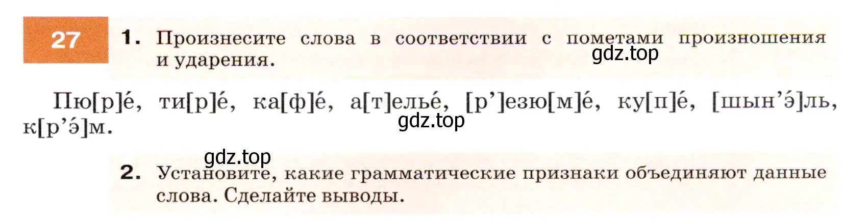 Условие номер 27 (страница 15) гдз по русскому языку 7 класс Разумовская, Львова, учебник