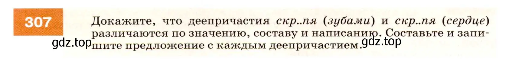 Условие номер 307 (страница 116) гдз по русскому языку 7 класс Разумовская, Львова, учебник