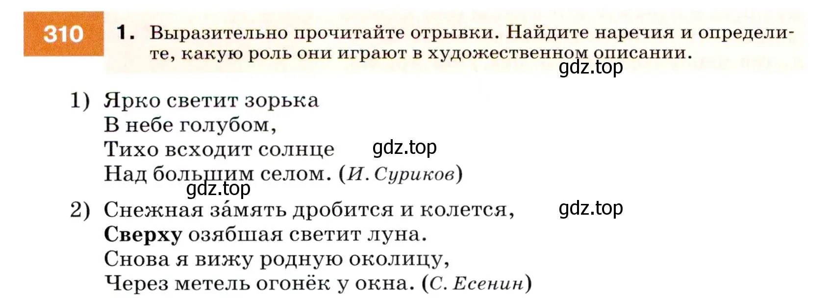 Условие номер 310 (страница 116) гдз по русскому языку 7 класс Разумовская, Львова, учебник