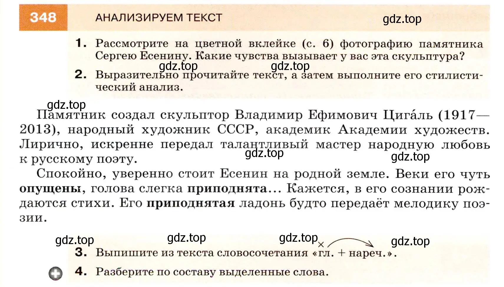 Условие номер 348 (страница 132) гдз по русскому языку 7 класс Разумовская, Львова, учебник